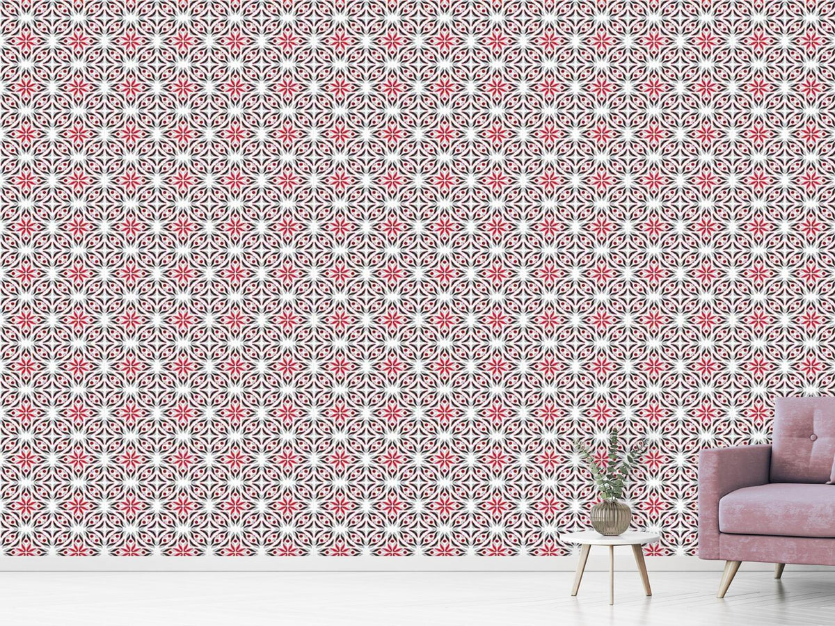 patterned-wallpaper-poinsettia-fantasy