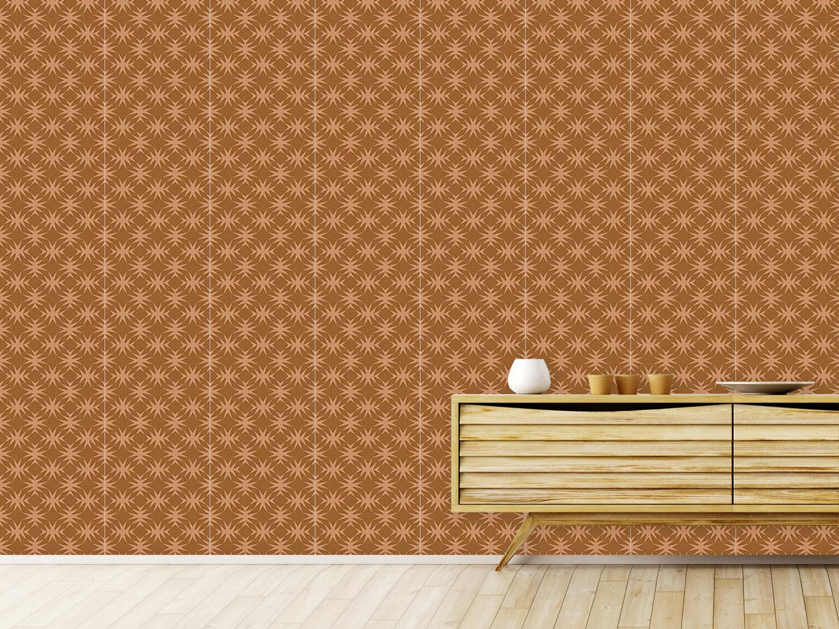 patterned-wallpaper-star-check-in-caramel