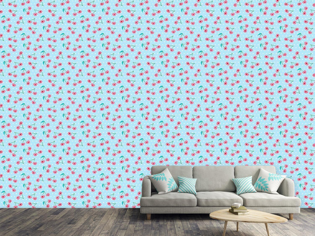 patterned-wallpaper-sweet-cherries