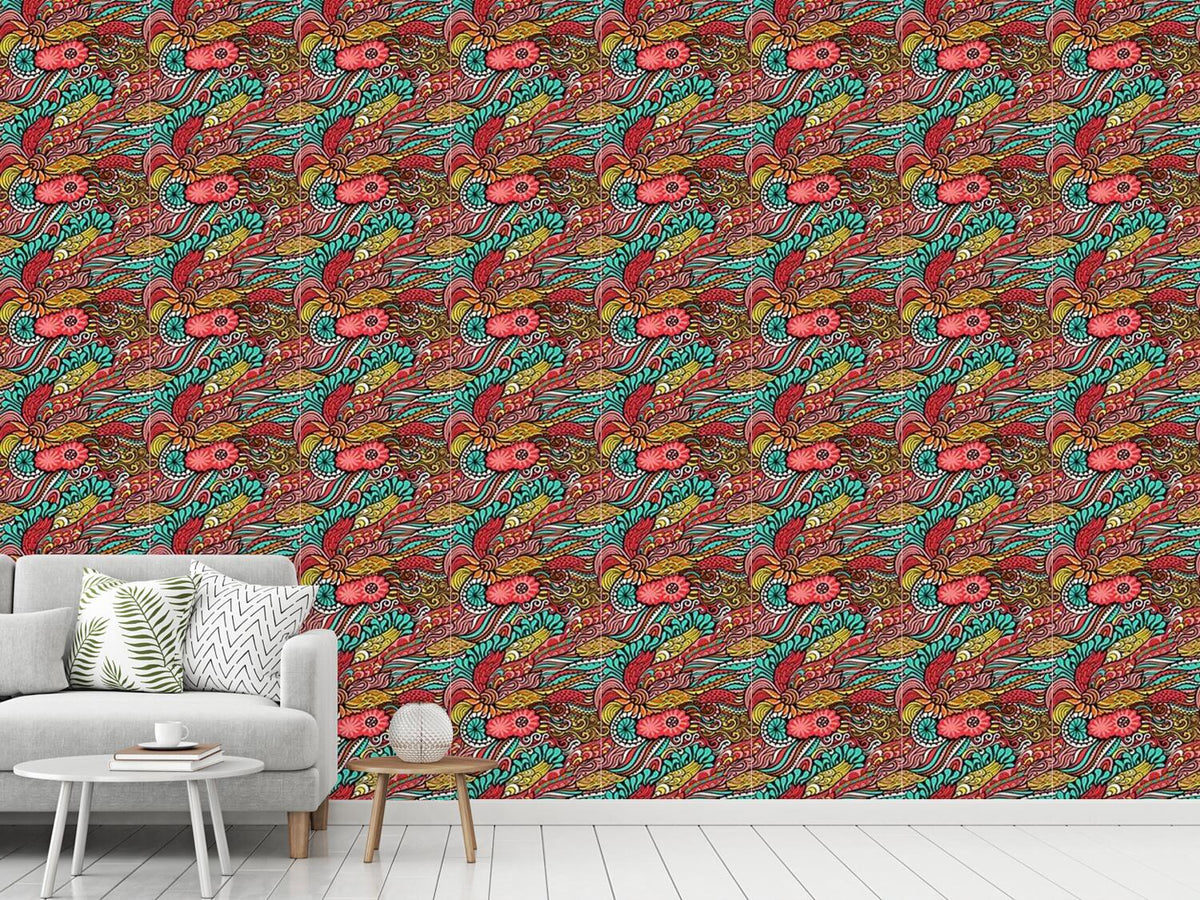 patterned-wallpaper-magic-dragon-fantasies