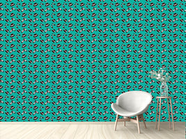 patterned-wallpaper-twenties-shoes-and-hats