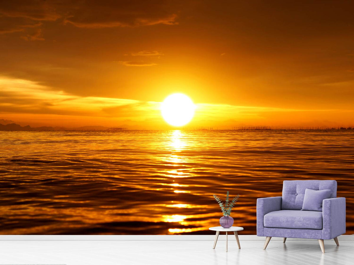 photo-wallpaper-glowing-sunset-on-the-water