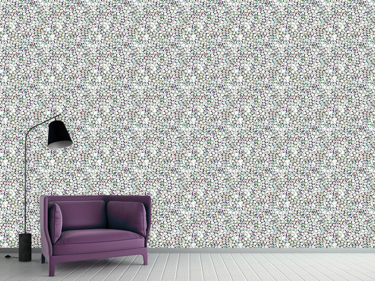 patterned-wallpaper-molecular-chain-reaction