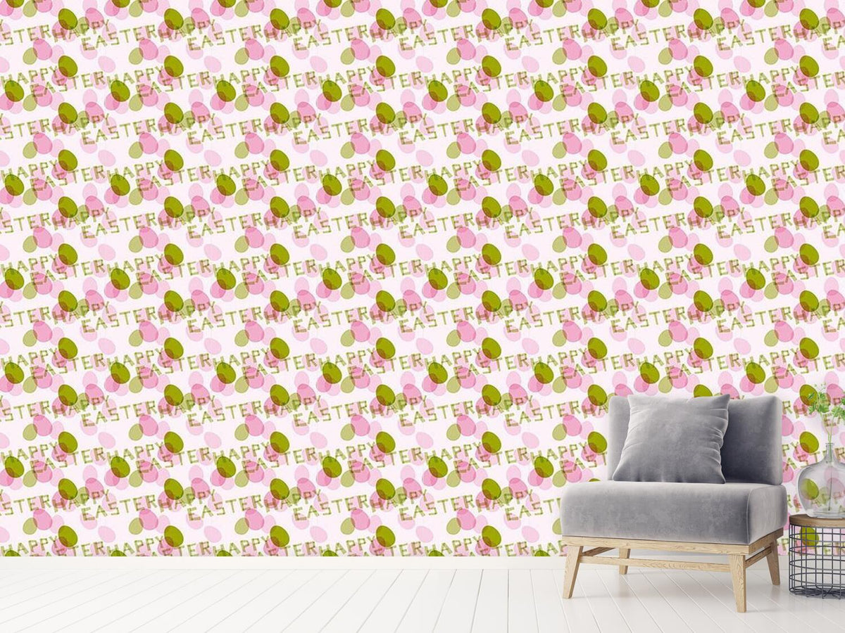 patterned-wallpaper-happy-easter-green