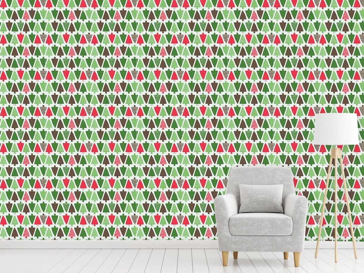 patterned-wallpaper-christmastree-alley