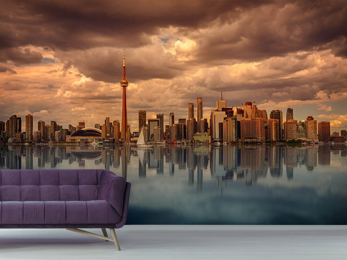 photo-wallpaper-toronto-at-dusk