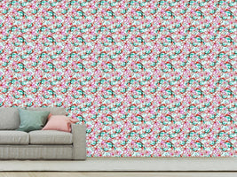 patterned-wallpaper-koi-in-a-sea-of-flowers