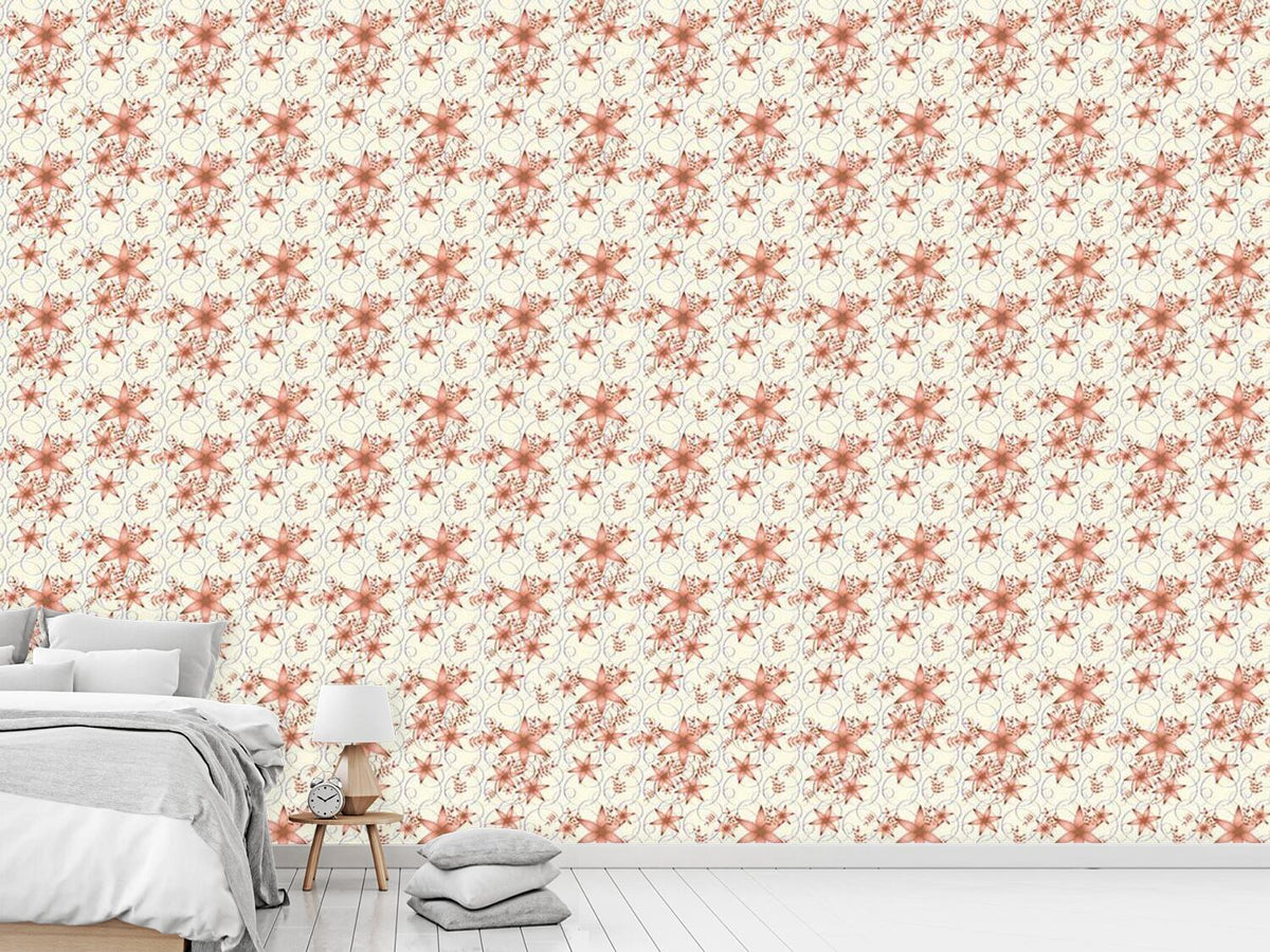 patterned-wallpaper-floral-stars