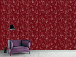 patterned-wallpaper-maharani-red