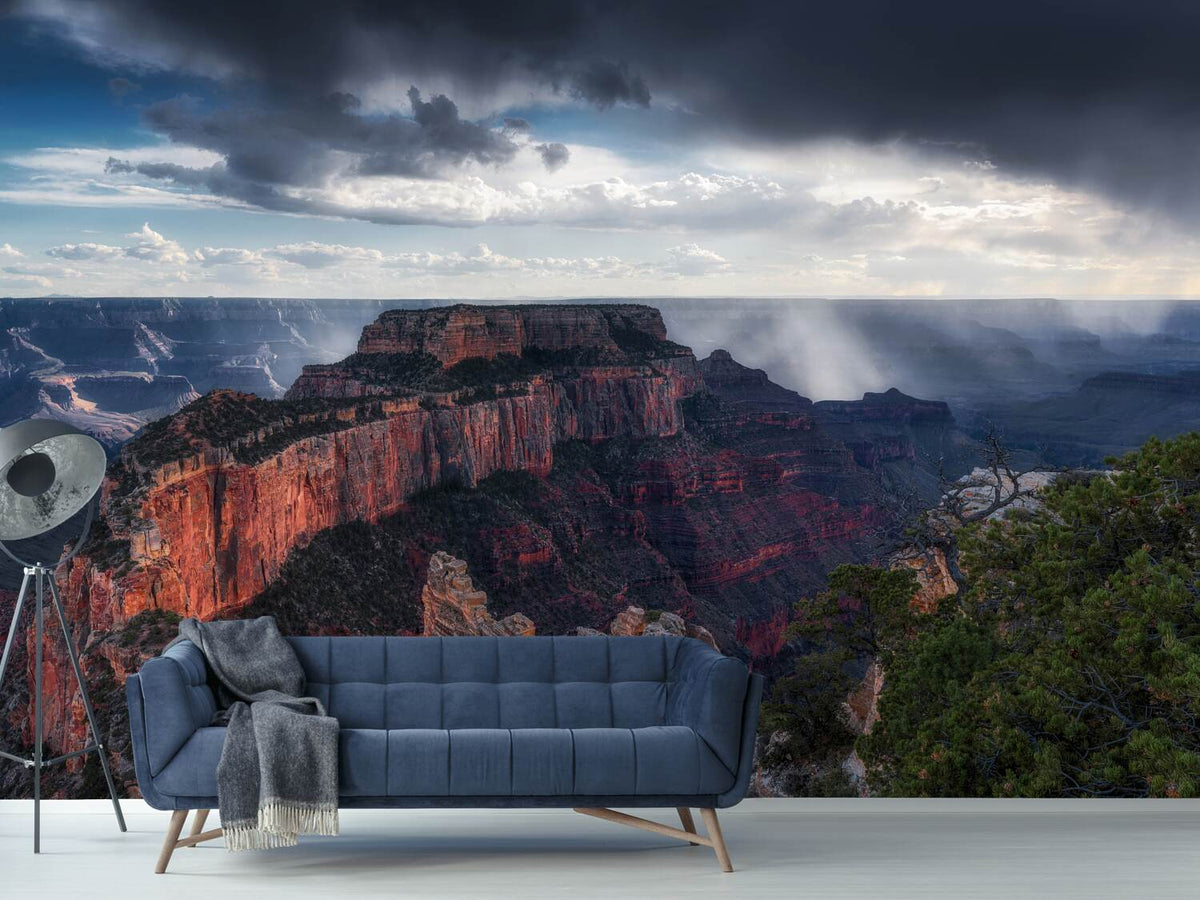 photo-wallpaper-scattered-showers-at-grand-canyon-x