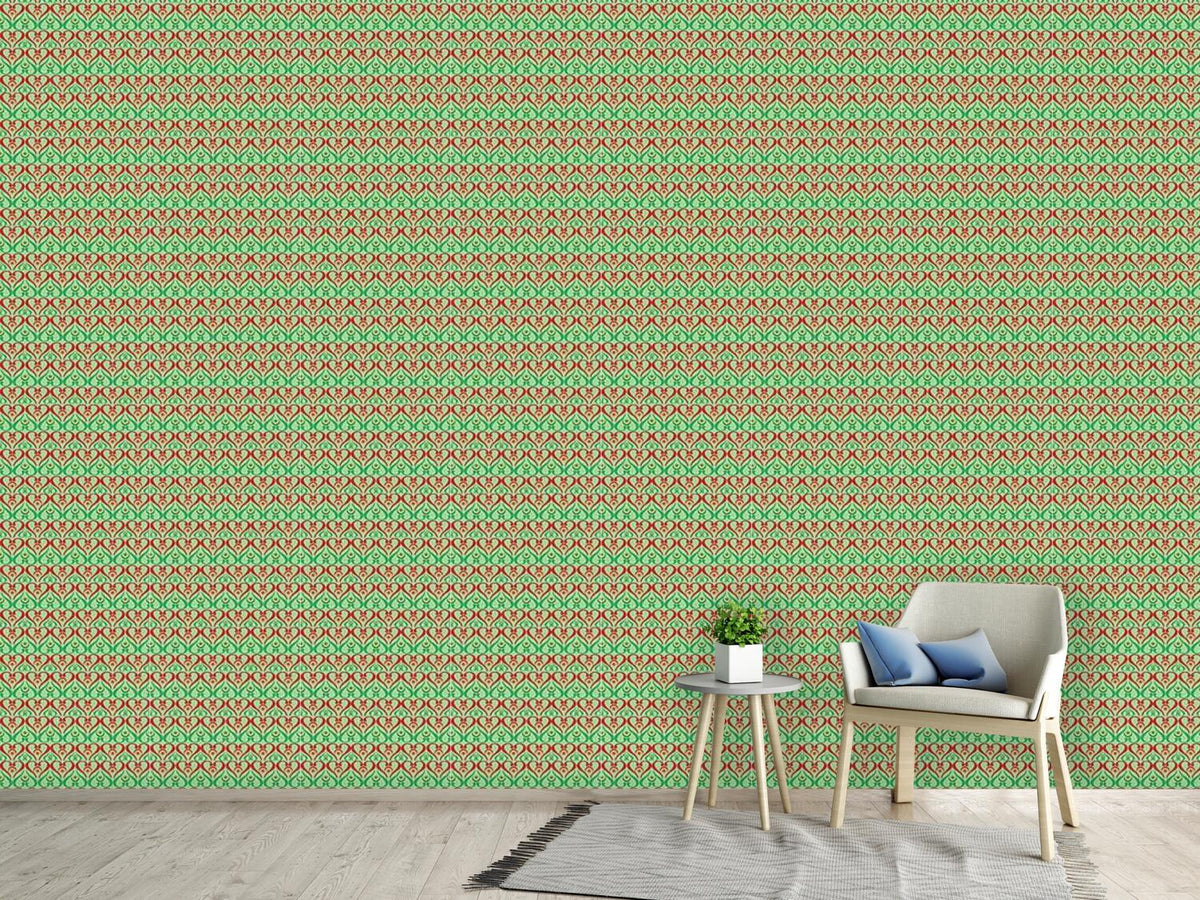 patterned-wallpaper-hearts-on-green