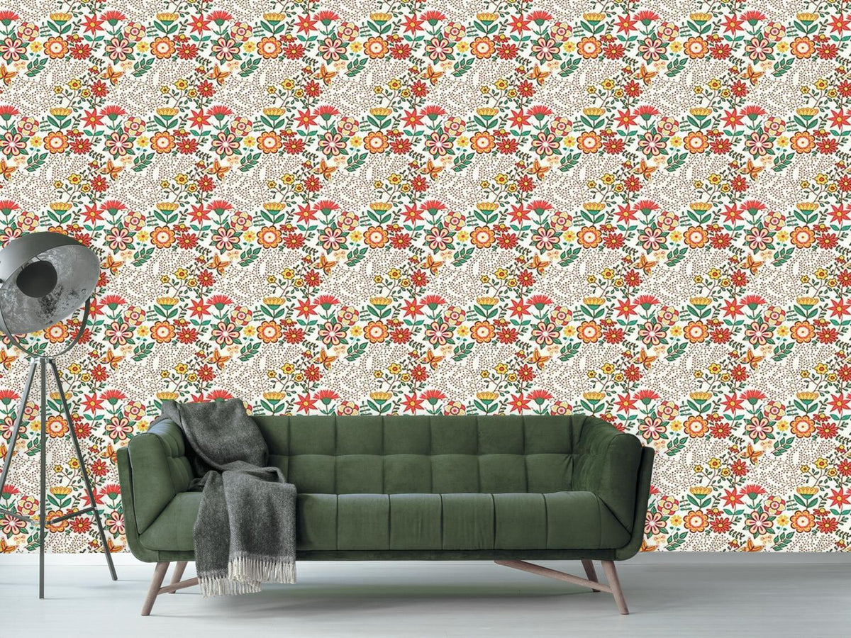 patterned-wallpaper-flower-garden