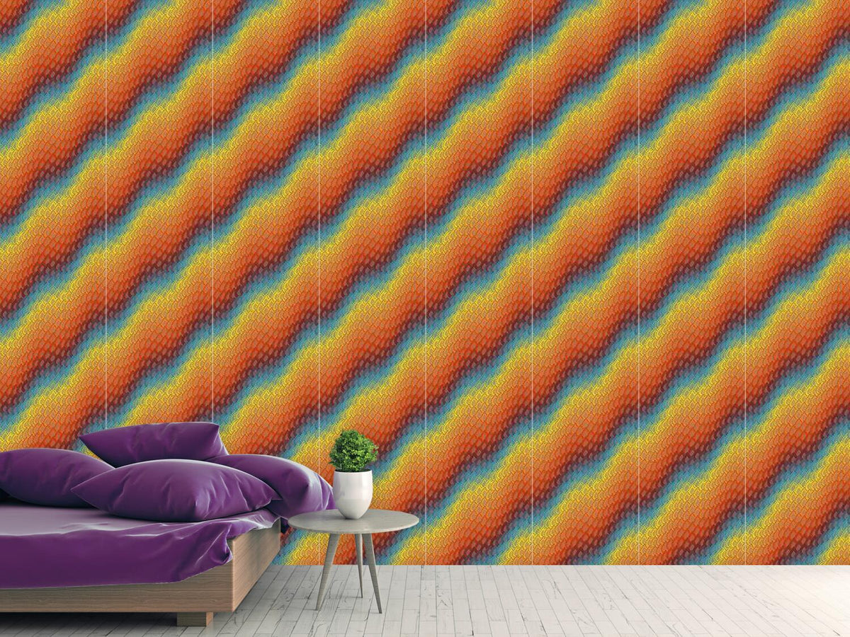 patterned-wallpaper-rainbow-drops