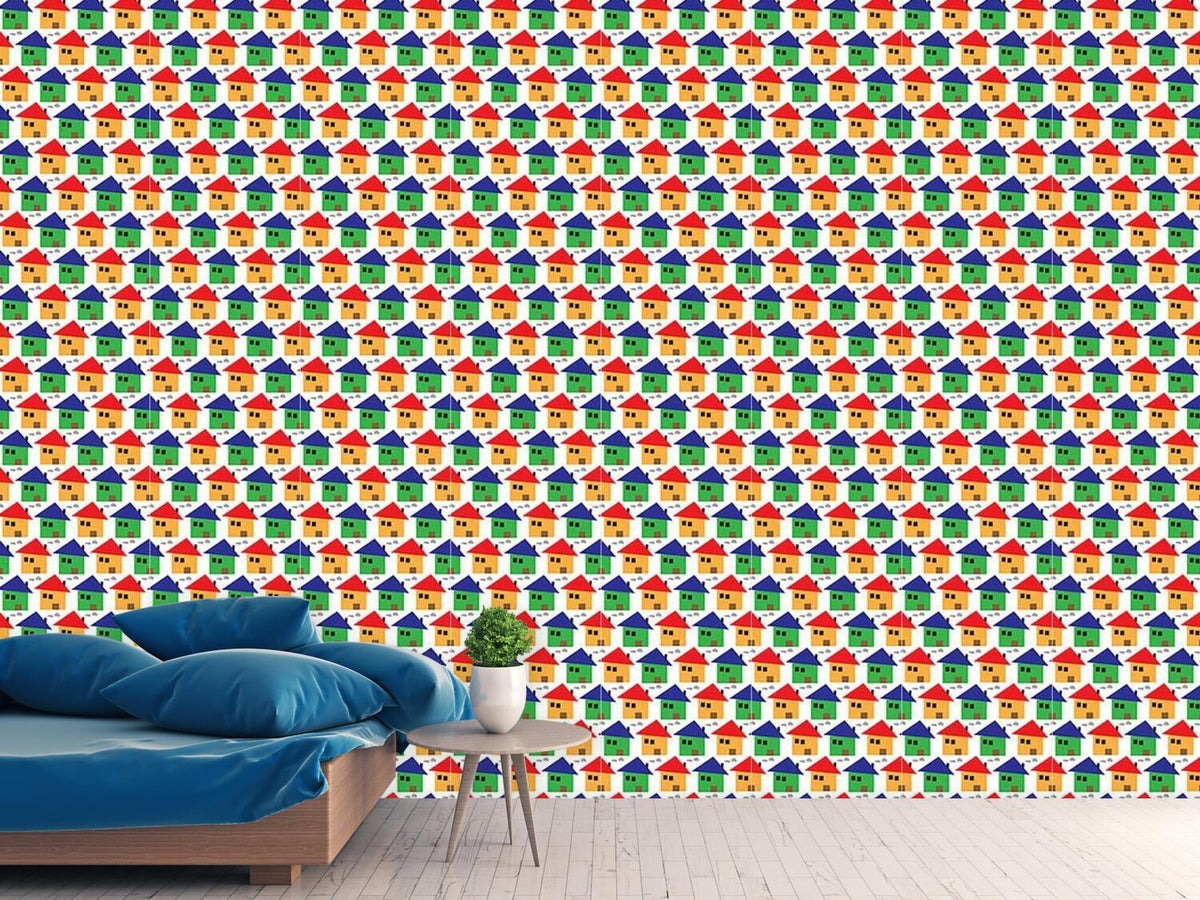 patterned-wallpaper-friendly-houses