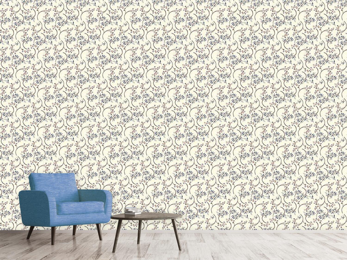 patterned-wallpaper-blueberry-branches