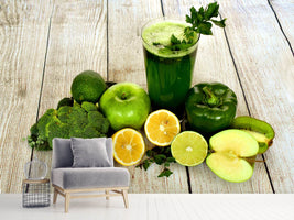 photo-wallpaper-ingredients-green-smoothie