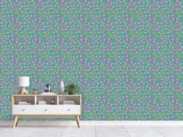 patterned-wallpaper-dots-and-flowers