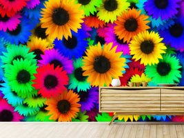 photo-wallpaper-colorful-sunflowers