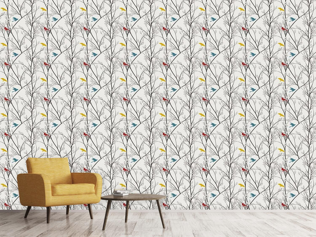 patterned-wallpaper-the-birds-of-the-forest