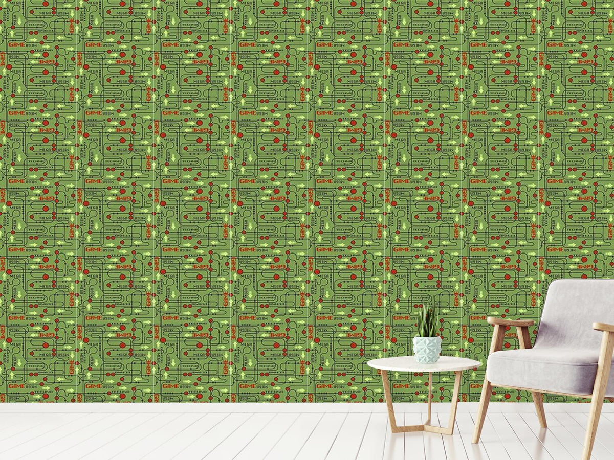 patterned-wallpaper-circuit-board