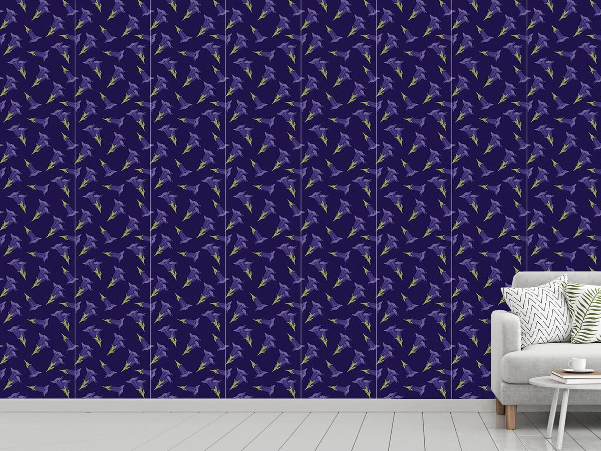 patterned-wallpaper-gentian-blue