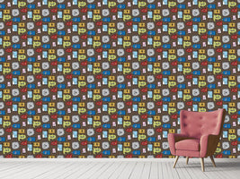 patterned-wallpaper-colorful-monsters