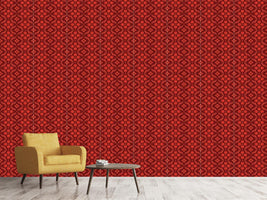 patterned-wallpaper-ottomani-red