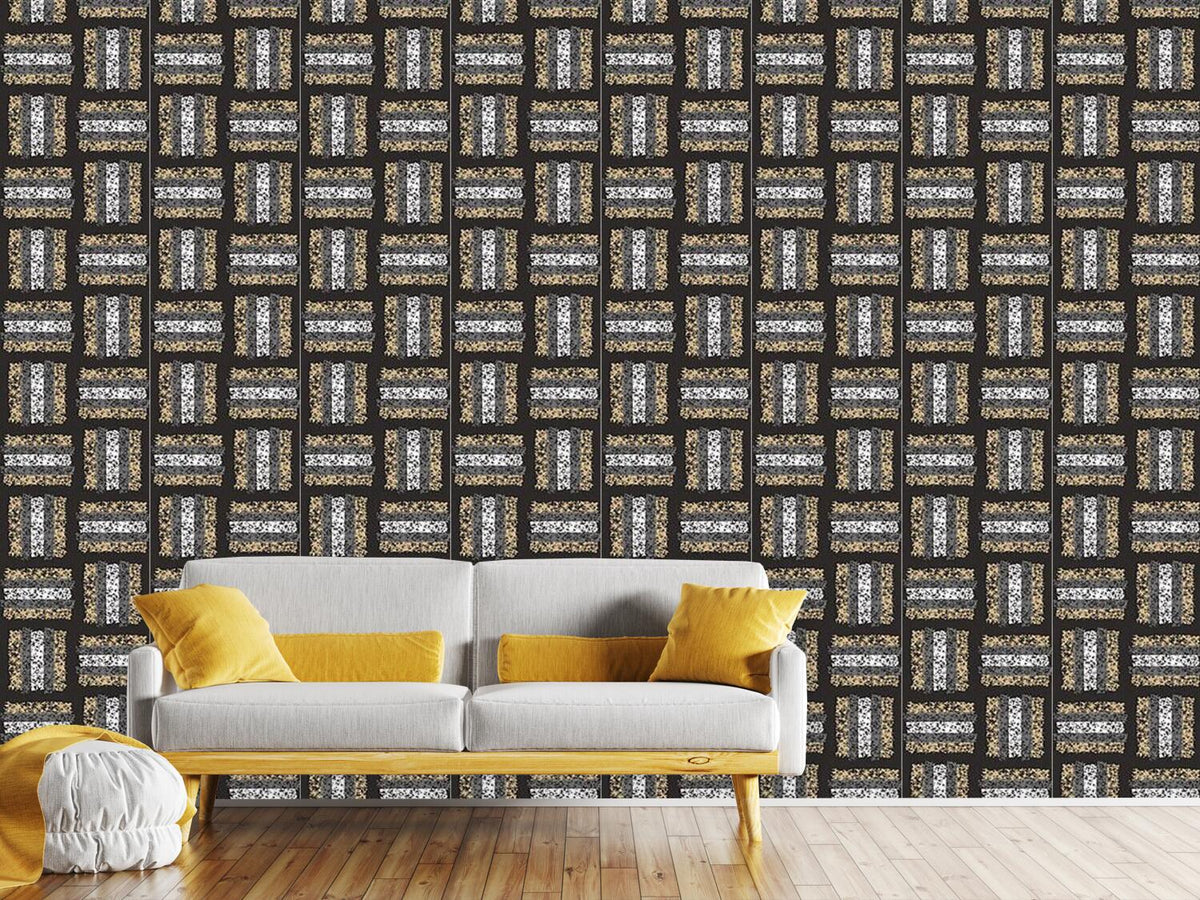 patterned-wallpaper-weaving-with-stripes