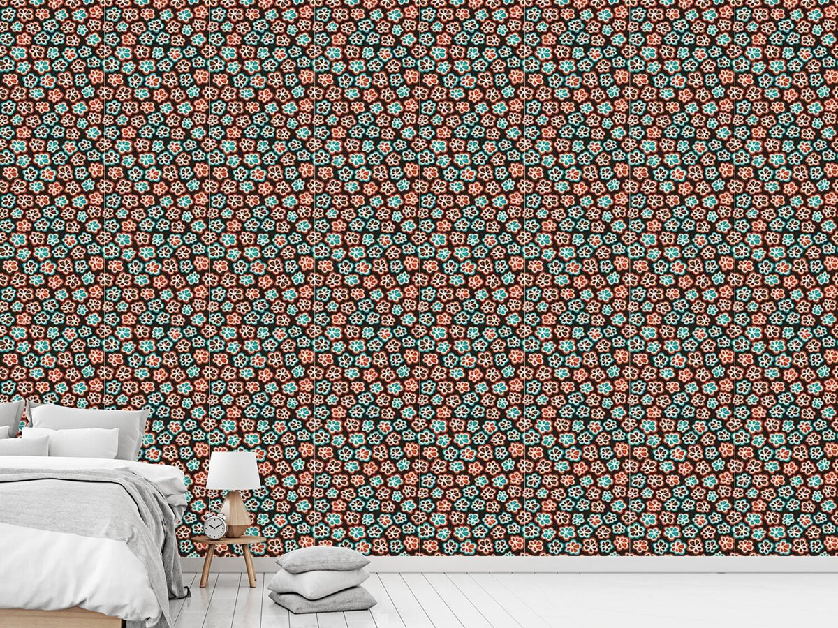 patterned-wallpaper-little-retro-flowers