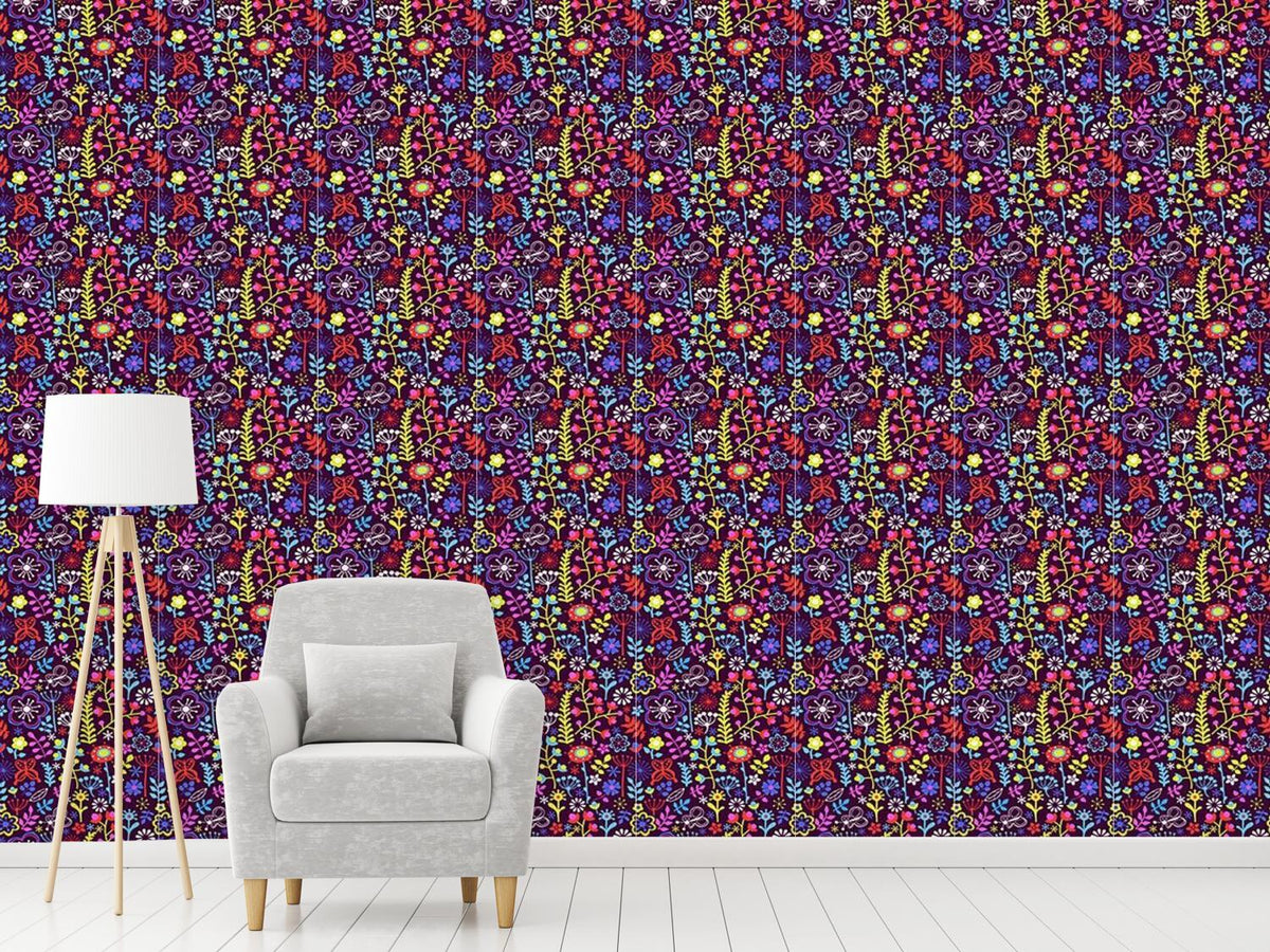 patterned-wallpaper-summerflowers-magic