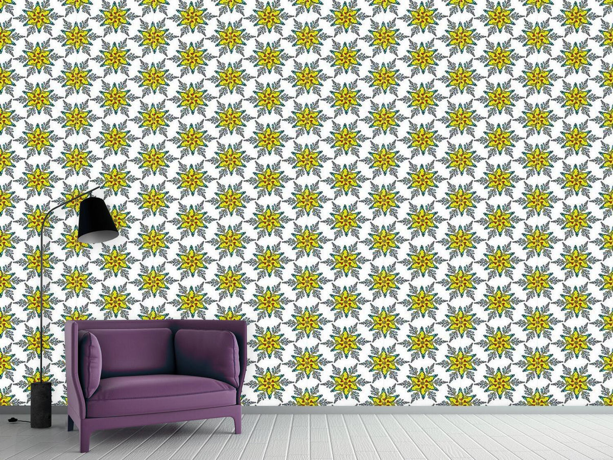 patterned-wallpaper-festive-snowflake