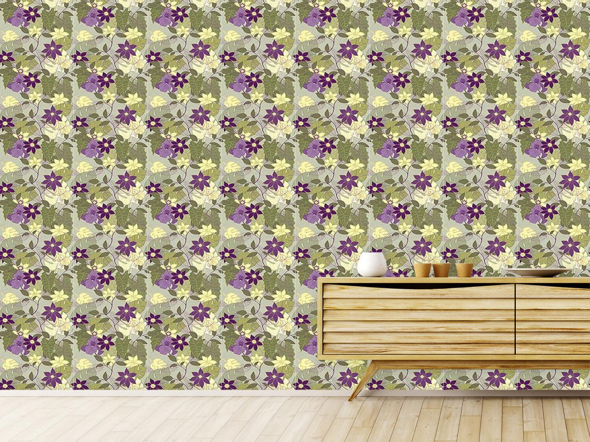 patterned-wallpaper-clematia