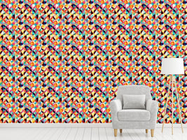 patterned-wallpaper-clown-circles