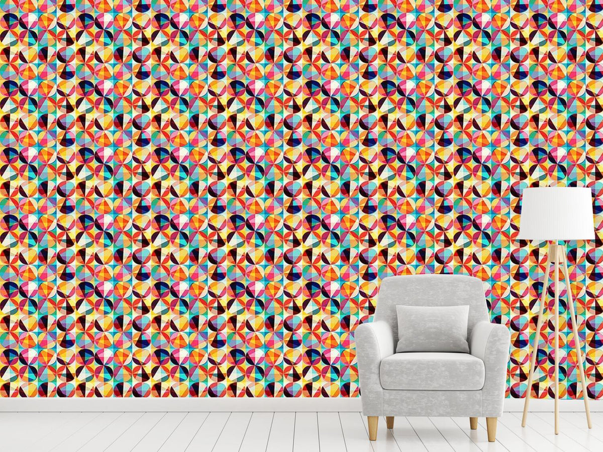 patterned-wallpaper-clown-circles