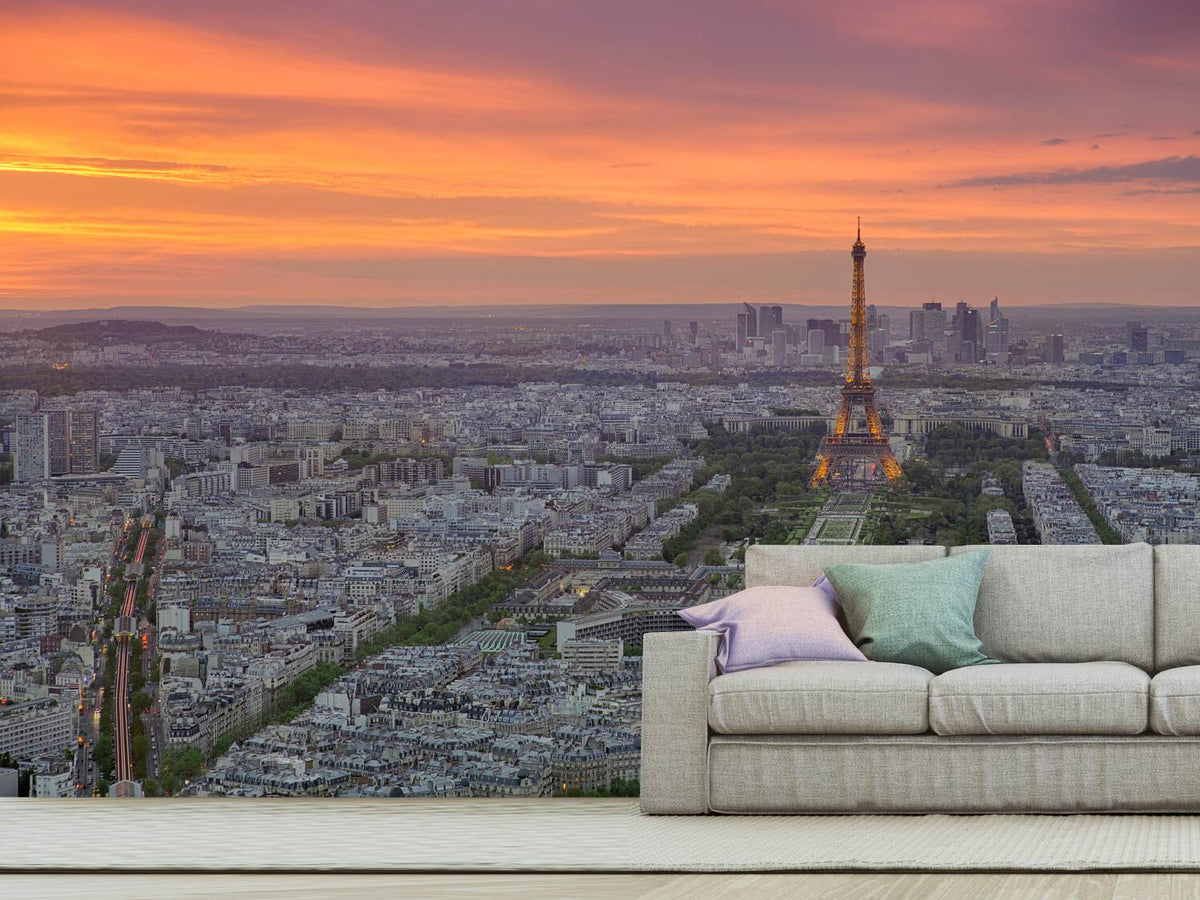 photo-wallpaper-paris-skyline-at-sunset