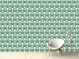 patterned-wallpaper-floral-silhouette-in-spring