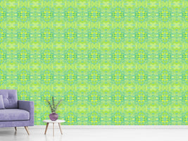 patterned-wallpaper-filigree-network-lemon