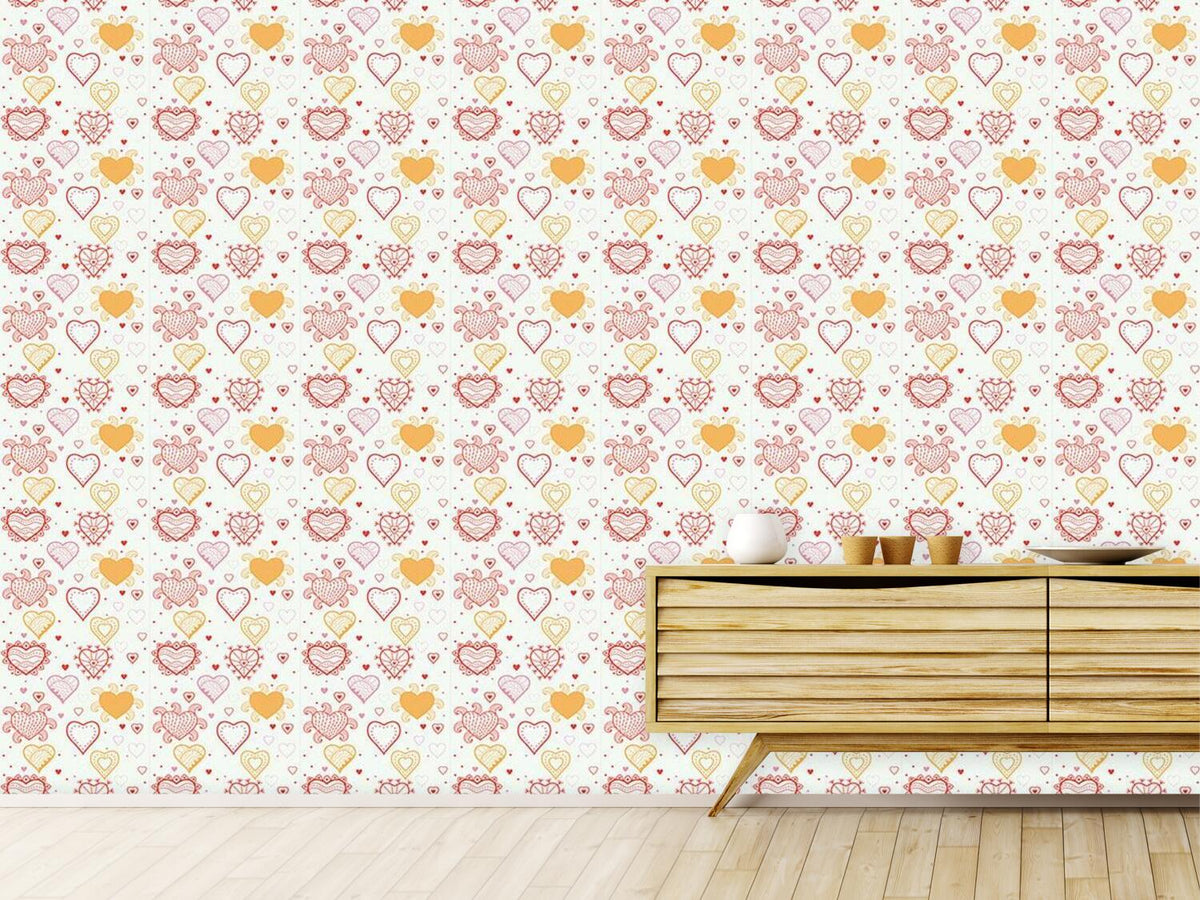 patterned-wallpaper-heart-fantasy