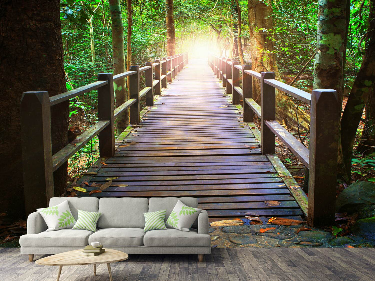 photo-wallpaper-the-bridge-in-the-forest