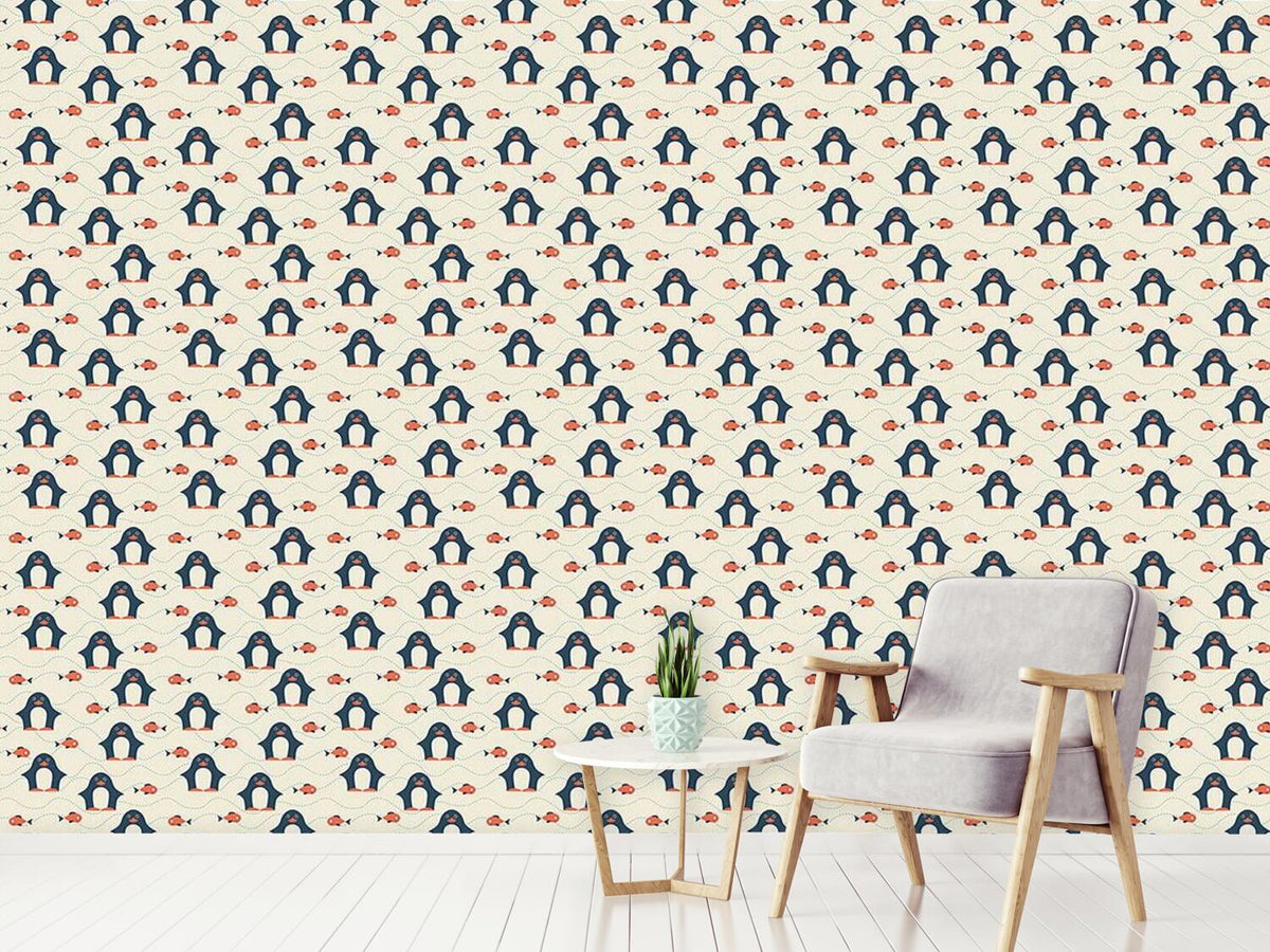 patterned-wallpaper-happy-penguin