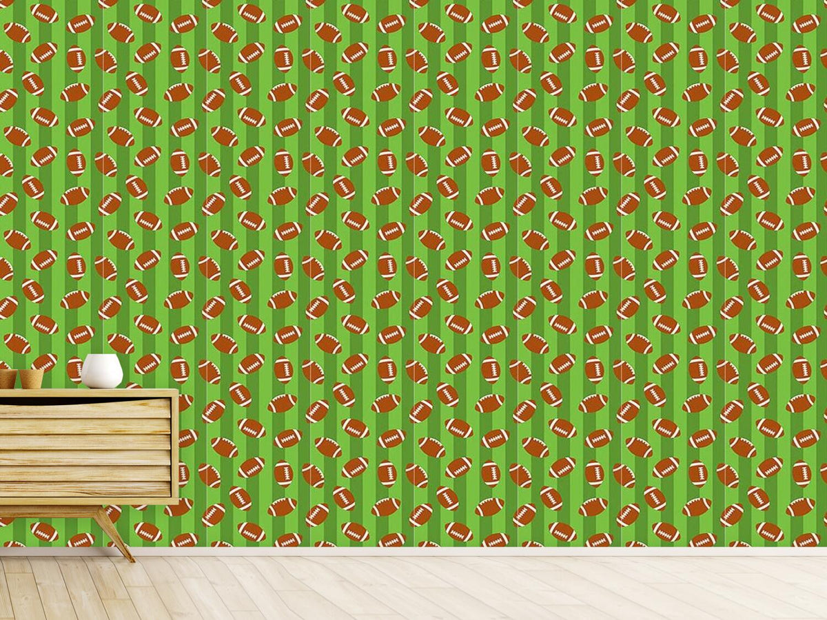 patterned-wallpaper-football-green